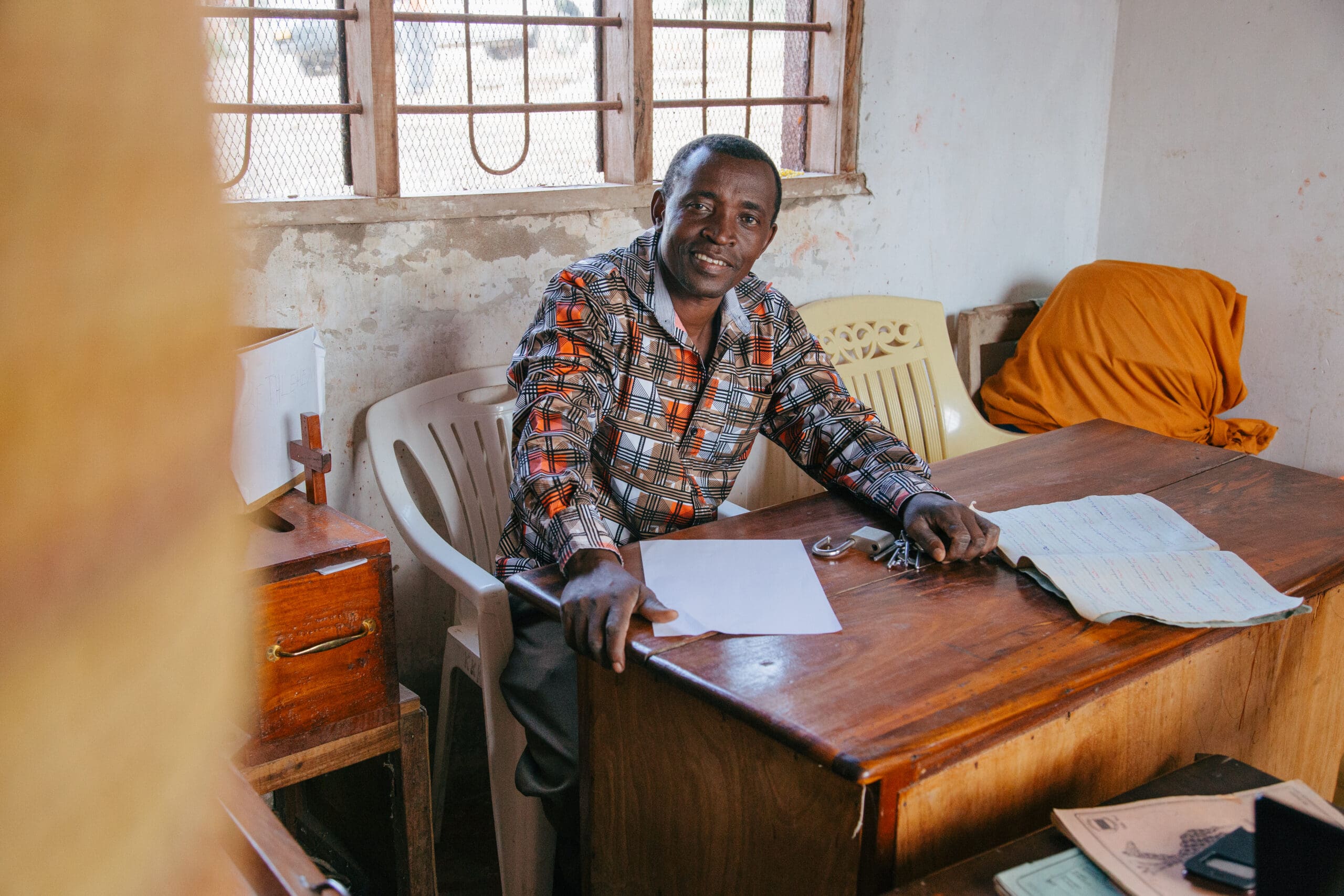 East African man smiling